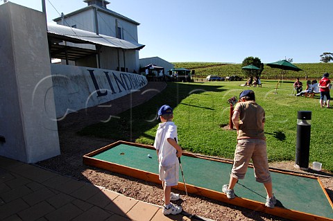 Mini golf at the winery Lindemans Pokolbin Lower Hunter Valley New South Wales Australia