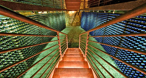 Bottle cellar at Lapostolle Clos Apalta winery Colchagua Chile