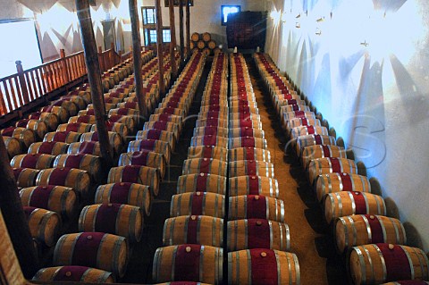 Barrel room of Casa Silva Colchagua Chile