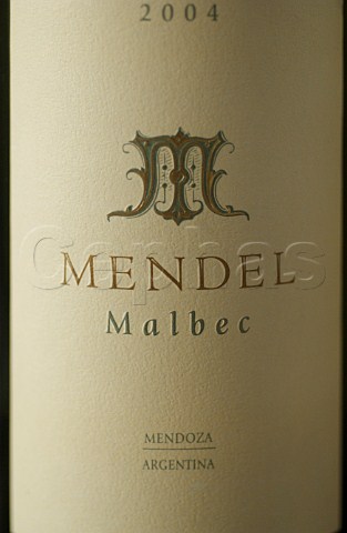 Mendel Malbec wine label Mendoza Argentina