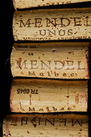 Corks from Mendel Wines Mendoza Argentina
