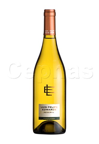 Bottle of Luis Felipe Edwards Reserva Chardonnay wine Colchagua Valley Chile Rapel