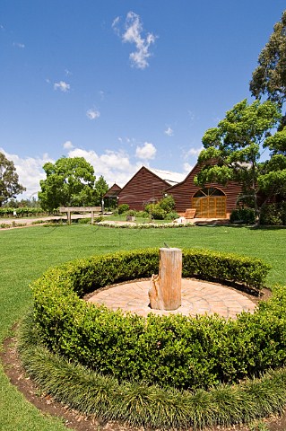 Small sundial in grounds of Pepper Tree Wines Hunter Valley New South Wales Australia