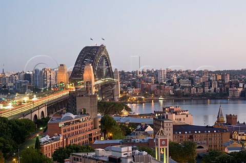 Sydney Harbour Bridge at dawn Sydney New South Wales Australia