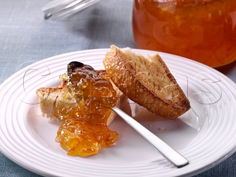 Seville orange marmalade and toast