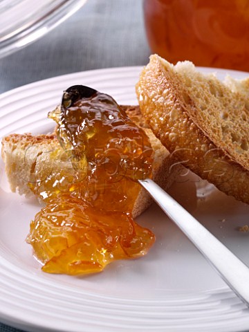 Seville orange marmalade and toast