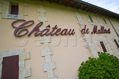 Sign outside chai of Chteau de Malleret Le PianMdoc Gironde France HautMdoc  Bordeaux