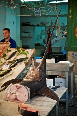 Swordfish at the Vucceria Palermo Sicily