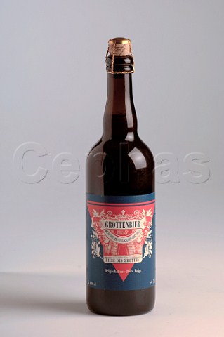 750ml bottle of Grottenbier Belgian beer