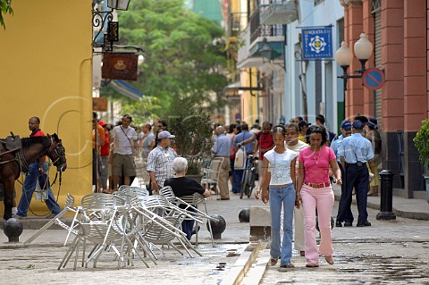 Busy street in Havana Cuba