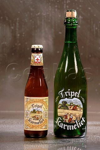 330ml and 750ml bottles of Karmeliet Tripel Belgian beer