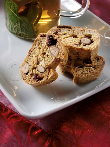 Almond and cranberry Christmas biscotti