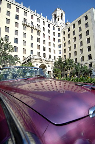 Desoto car at Hotel National Havana Cuba