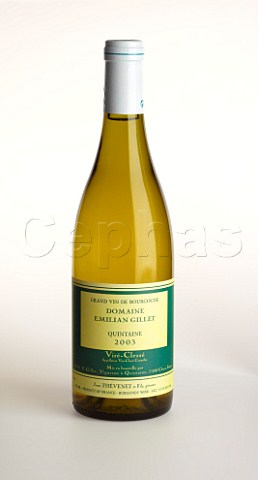 Bottle of Domaine Emilian Gillet 2003 VirCless from Jean Thevenet  Mconnais