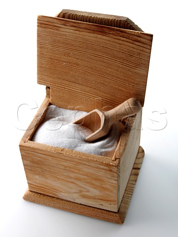 Traditional salt wooden box