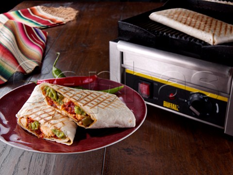 Mexican chicken with panini griddle