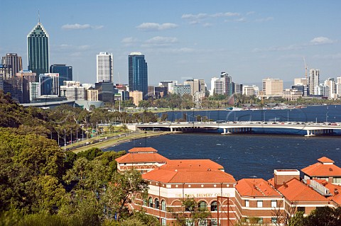 Swan Brewery and the Swan River Perth Western Australia