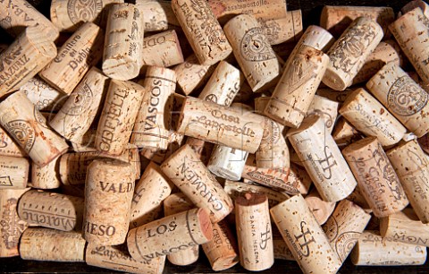 Selection of Chilean wine corks