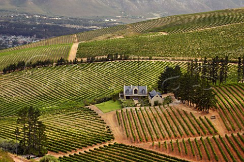 House in vineyards near Somerset West Western Cape South Africa  Stellenbosch