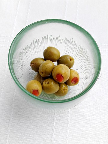 Green olives stuffed with pimientos
