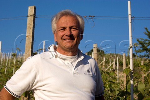 Paolo Manzone in his vineyard at Serralunga dAlba Piemonte Italy  Barolo