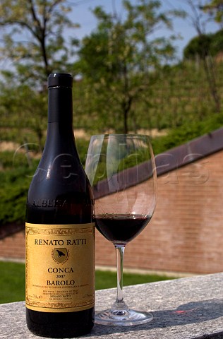 Bottle of 2007 Conca Barolo of Renato Ratti La Morra Piemonte Italy