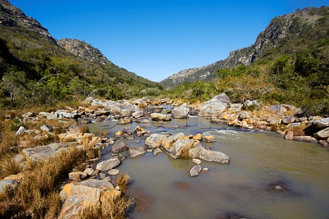 Mzimkulwana River in the Oribi Gorge Nature Reserve Near Port Shepstone KwaZuluNatal South Africa
