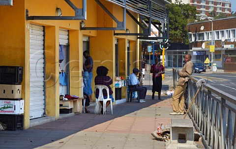 Small lockup shops at Amanzimtoti KwaZuluNatal South Africa