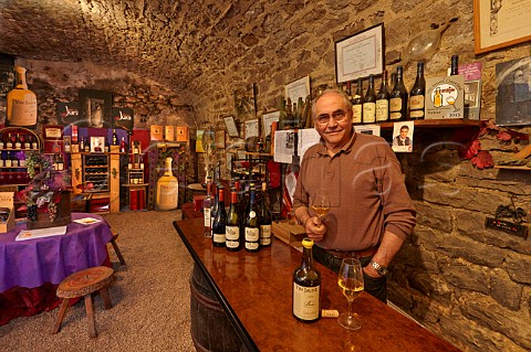 Bernard Badoz in his tasting room Domaine Badoz Poligny Jura France  Ctes du Jura