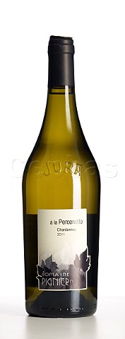Bottle of 2011 La Percenette Chardonnay of Domaine Pignier  Conlige Jura France Ctes du Jura