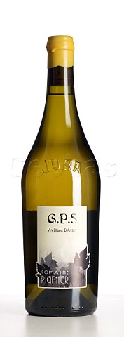 Bottle of GPS Vin Blanc dAntan  a blend of Gamay Blanc Chardonnay Poulsard and Savagnin  Domaine Pignier Montaigu Jura France Ctes du Jura