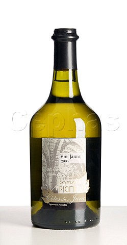 Bottle of 2006 Vin Jaune of Domaine Pignier  Montaigu Jura France Ctes du Jura