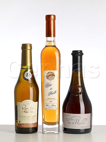 Halfbottles of Vin de Paille from Maison du Vigneron Domaine Benoit Badoz and Domaine de la Renardire  Jura France