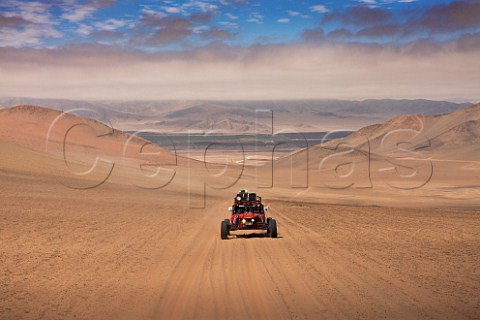 Baja 1000 race car of The Gentleman Driver company in the Atacama Desert Chile
