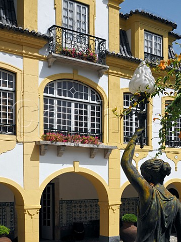 Statue by the manor house of Jose Maria da Fonseca Azeito Portugal