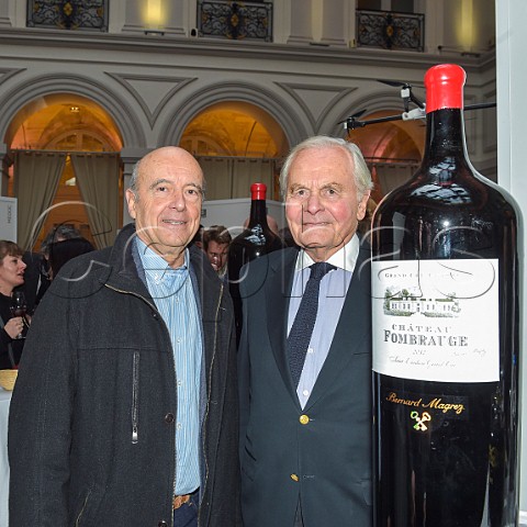 Alain Jupp mayor of Bordeaux and Bernard Magrez right at the Grand Tasting de Bordeaux