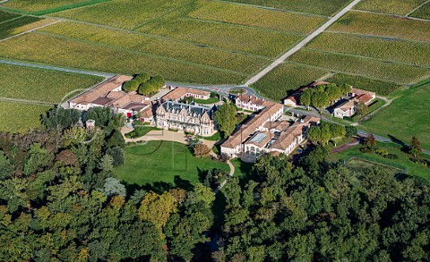 Chteau CantenacBrown amidst its vineyards and forest Margaux Gironde France Mdoc  Bordeaux