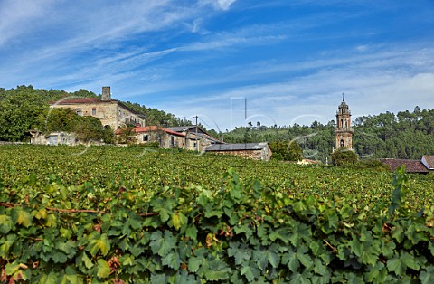Bodegas Casal de Armn viewed over its vineyard San Andrs de Camporredondo Galicia Spain Ribeiro
