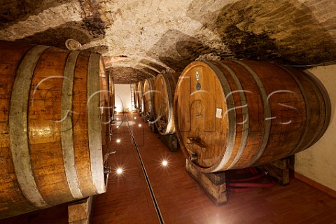 Botti in the cellar of Castello di Volpaia  Radda in Chianti Tuscany Italy  Chianti Classico