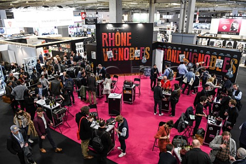 Rhne Vignobles stand at Vinexpo Paris 2022 Expo Porte de Versailles Paris France