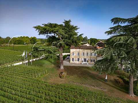 Chteau Bonalgue and its vineyard Pomerol Gironde France Pomerol  Bordeaux