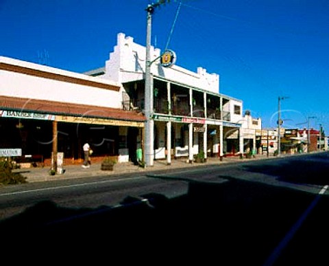 Rutherglen Hotel in the main street of Rutherglen   Victoria Australia