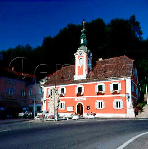 The town hall in the wine town of Ehrenhausen   Styria Austria Sudsteiermark