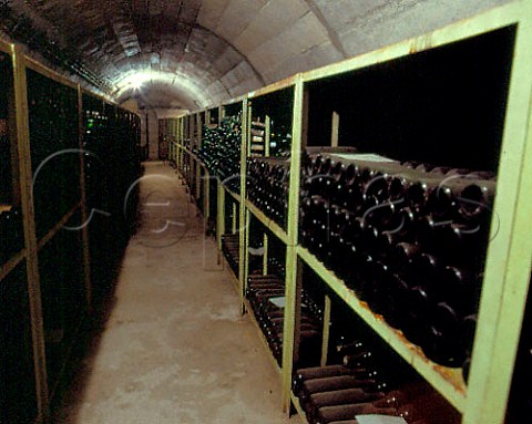 Ageing wine in bottle in wartime bunker used as a cellar by Vini Sliven winery Sliven Bulgaria   Black Sea region