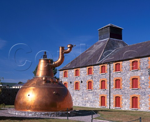 Copper pot still in the grounds of the Jameson Heritage Centre  part of the Midleton Whiskey Distillery Midleton County Cork Ireland