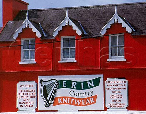 Faade of Erin Knitwear shop Sneem County Kerry Ireland