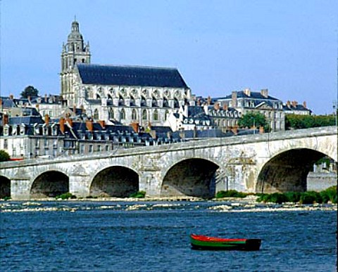 Blois Cathedral and River Loire LoiretCher   France  Centre
