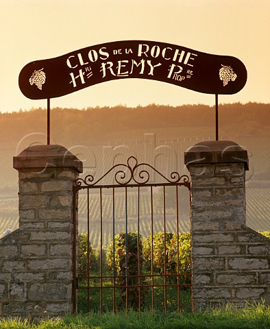 Gateway of Henri Remy in wall of Clos de la Roche   vineyard MoreyStDenis Cte dOr France      Cte de Nuits