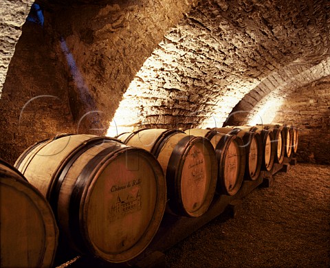 New oak barrels of Antonin Rodet in the cellars of   Chteau de Rully Rully SaneetLoire France    Cte Chalonnaise
