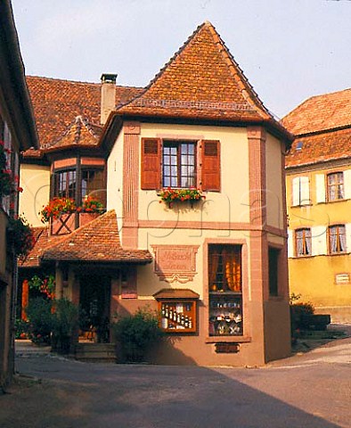 Shop of Mittnacht Frres in the wine village of   Hunawihr HautRhin France   Alsace